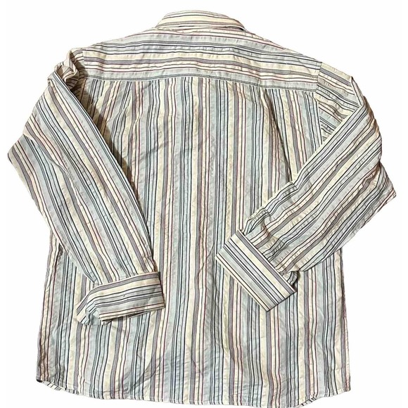 Syllables System Long Sleeve Button Up Striped Shirt Size XL - Picture 5 of 8